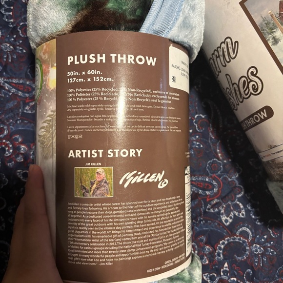 Raschel Warm Wishes Royal Plush Throw Christmas Blanket Puppy Truck 50i… - Picture 2 of 2